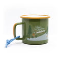Mug en émail “You Find Me Outdoors” | Design e regali originali