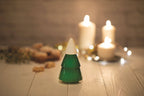 Moulin à épices "Xmas Tree" hêtre laqué vert/blanc