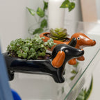 Vase Teckel Noir Helio Ferretti Vue 1