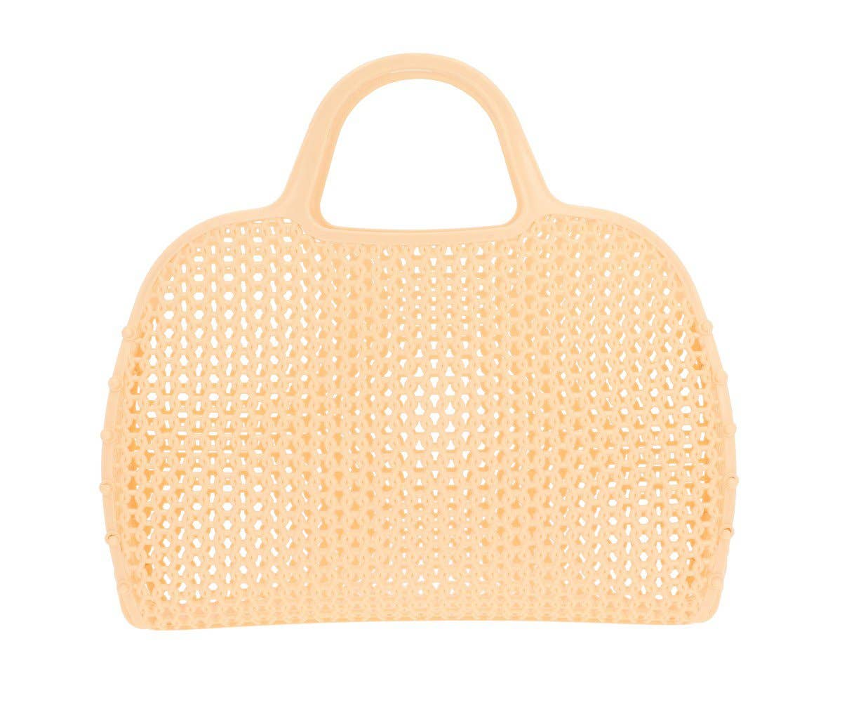 Oggetto regalo di design – sac retro vintage jaune doux monneka