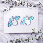 autocollant holographique chauve souris nikury 