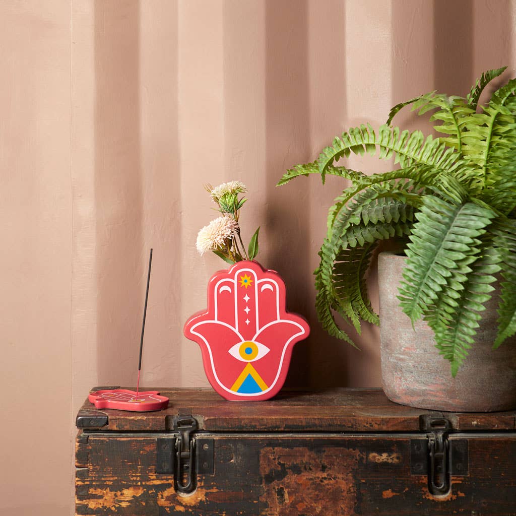 Vase Lucky Hand rouge