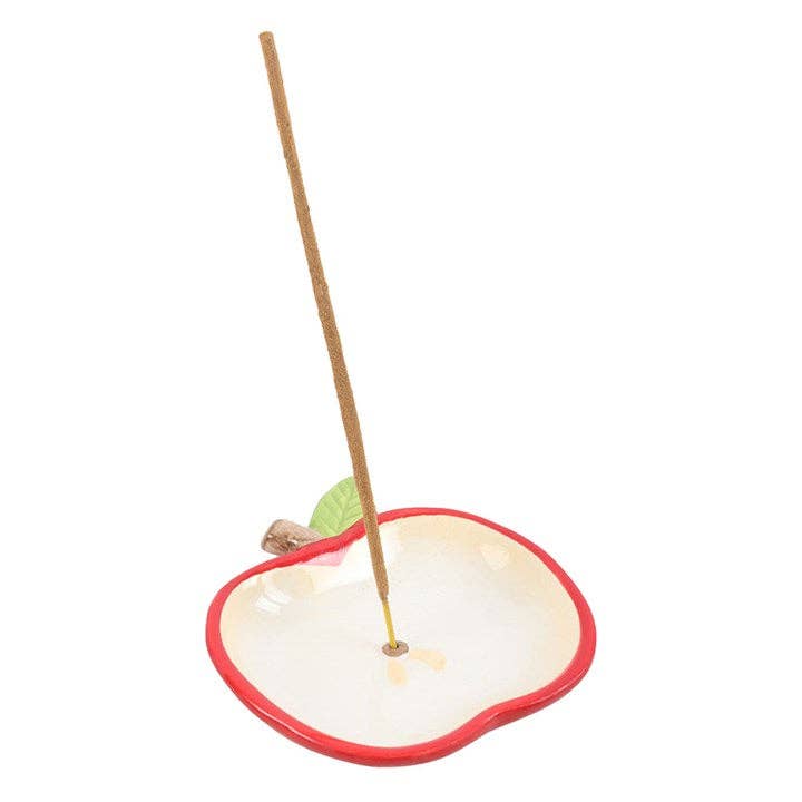 Porte-encens en céramique en forme de pomme