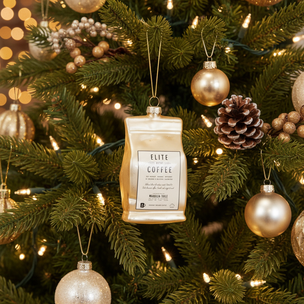 Weihnachtskugel Kaffeebohnen