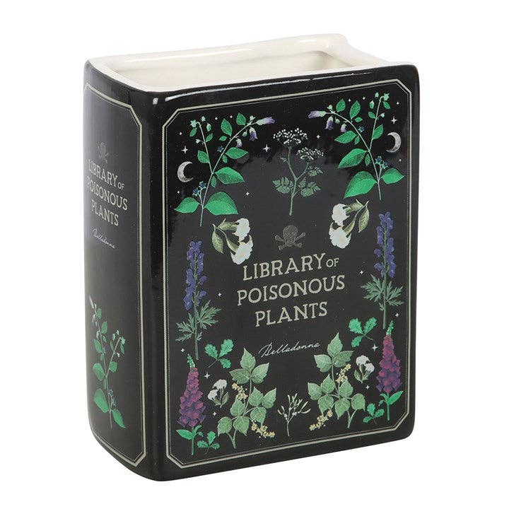 Vase in Buchform - Gotische Botanik giftiger Pflanzen