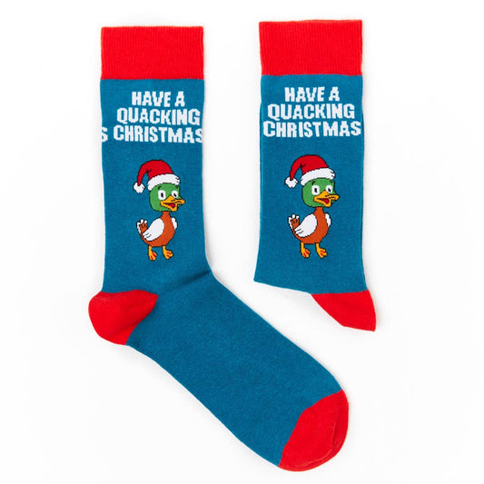 “Have A Quacking Christmas” Duck Socks