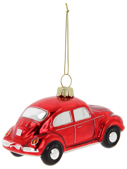 Décoration de Noël Coccinelle VW Rouge