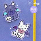 autocollants glitter chat chauve souris meowgical nikury 82252620