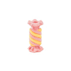 Bougeoir - Bonbon Toffee - Céramique - Rose/Jaune - 7,5x7,5x13 cm
