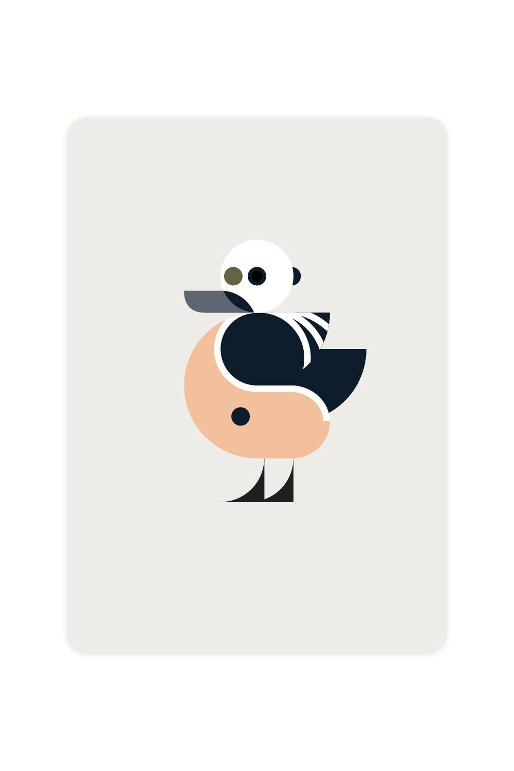 Carte postale avec Eider de Stellers | Oggetti di design e regali originali
