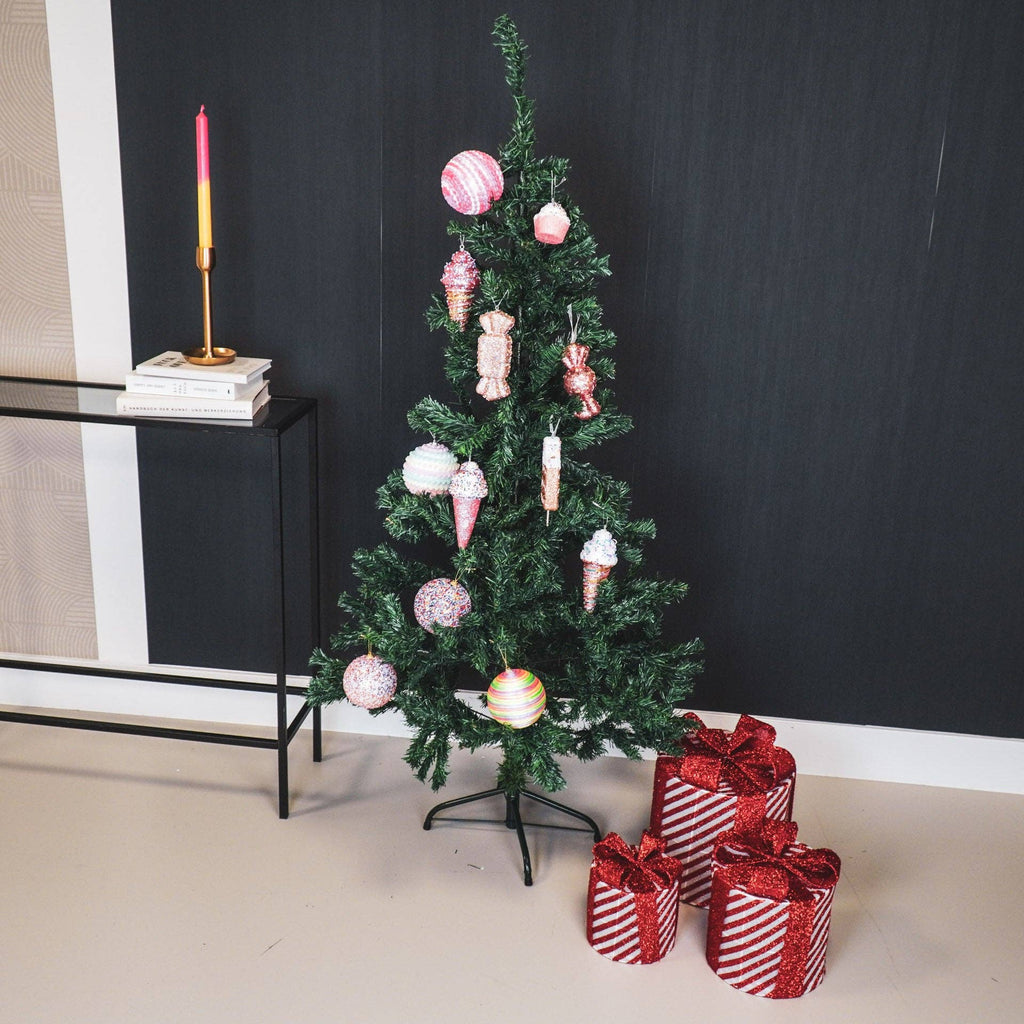 Cadeau de Noël à LED - S3 - Polystyrène - Rouge/Blanc-15/20/25cm | Design e regali originali