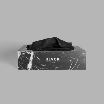 Black Marble Tissue Box