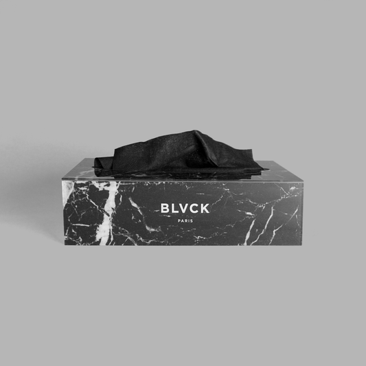 Black Marble Tissue Box