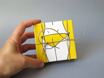 Bikini Design ceramic coasters