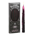Ensemble de 4 bougies gothiques roses “Vampire Tears”