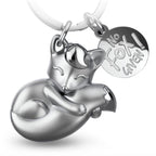 porte cles renard foxy fabach FABACH_Foxy_silberrose 