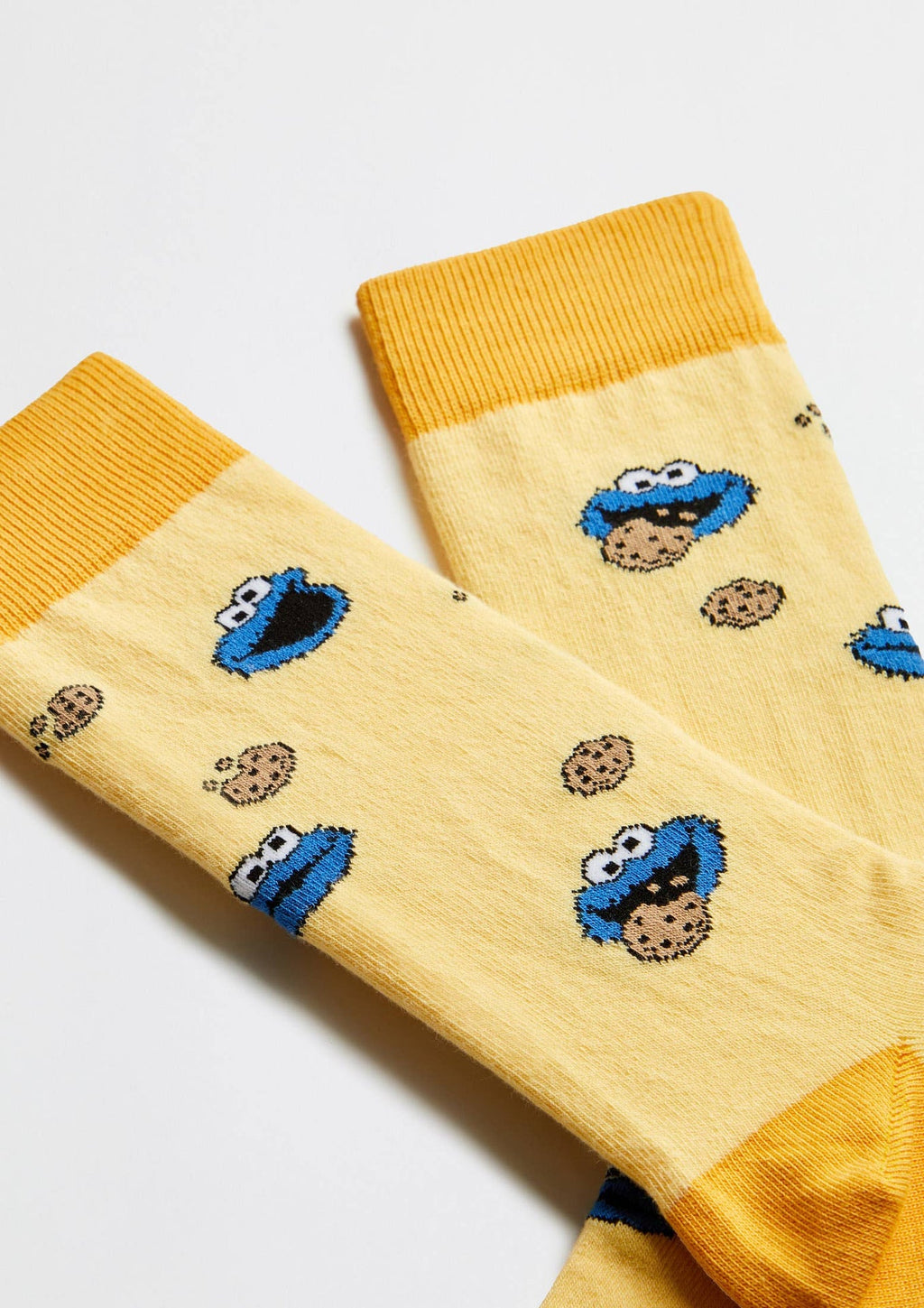 Chaussettes BeSesameStreet Cookie Monster Jaune | Objetos de diseño y regalos originales