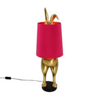 Hiding Bunny® Tischleuchte, Gold/Magenta, 24 x 24 x 74 cm