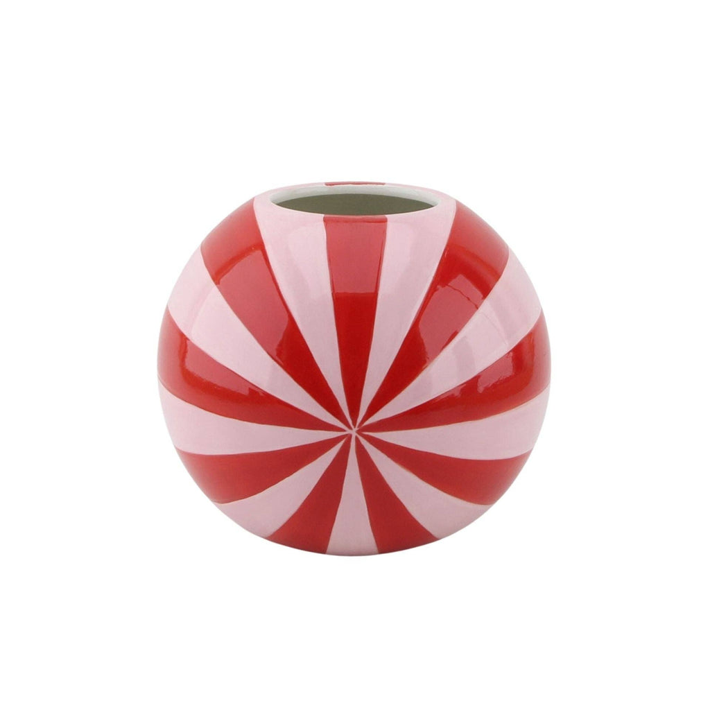 Vase - Vase à fleurs tourbillon - Rouge/Rose - 20x20x20cm | Objetos de diseño y regalos originales
