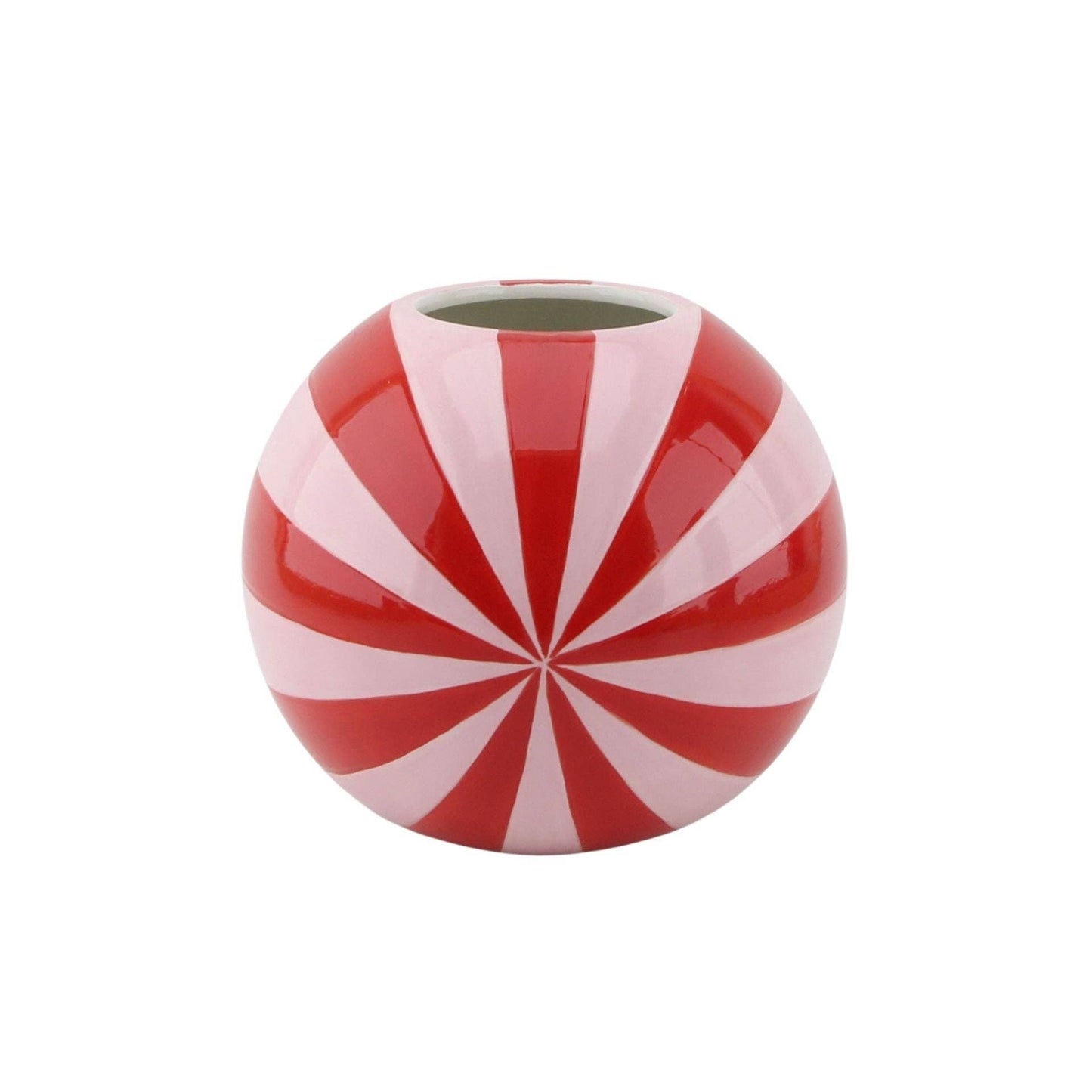 Vase - Swirl Flower Vase - Red/Pink - 20x20x20cm