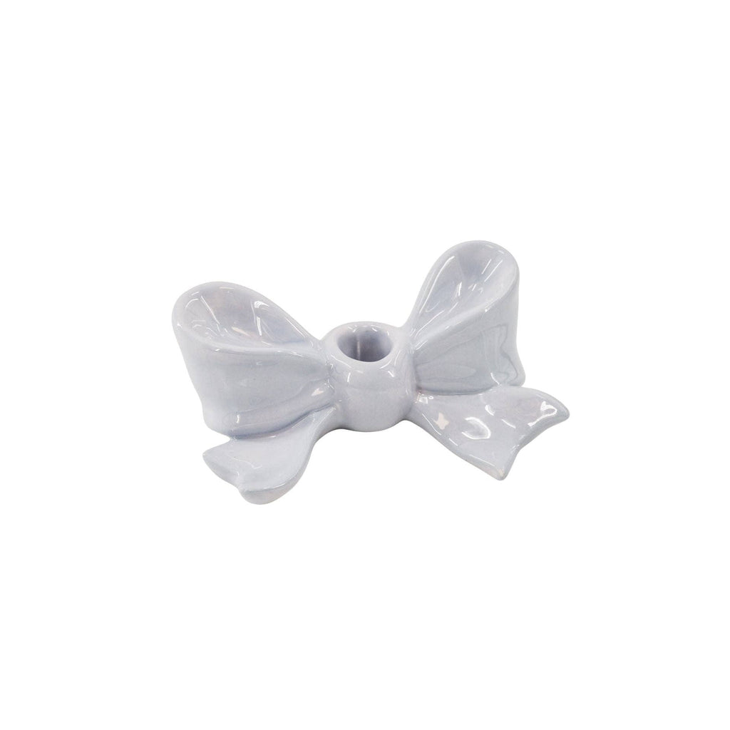 Kerzenständer - Knoten - Keramik - Flieder - 18 x 9 x 7 cm