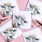 carte de voeux aquarelle mouton kate moby 