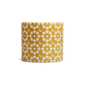 Flower pot Tiles - yellow crescent moon