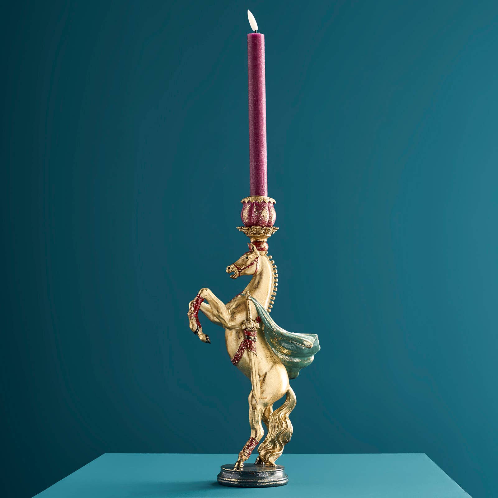 Chandelier Cheval de Cirque, Or, 17,5 x 9,5 x 36,5 cm