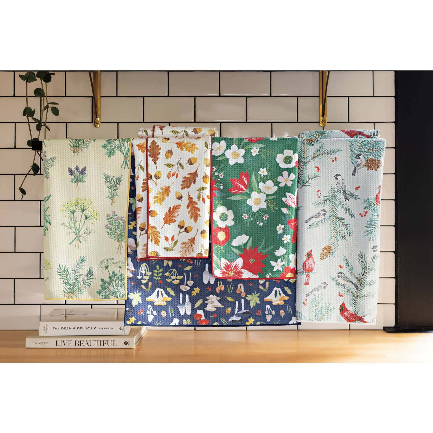 Torchon en microfibre recyclée Fresh Herbs de Now Designs | Design e regali originali