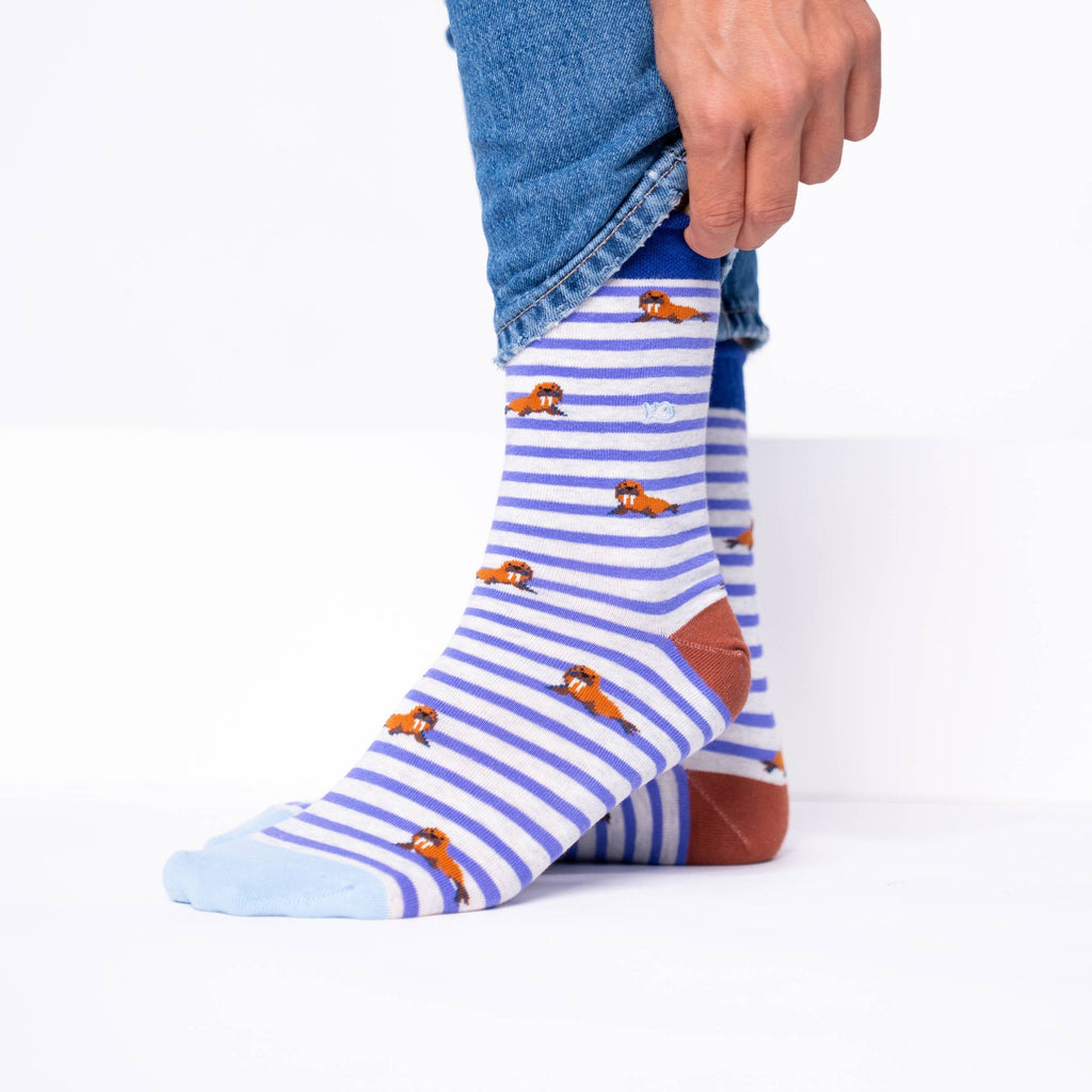 Chaussettes en Coton Peigné Animaux - Morse