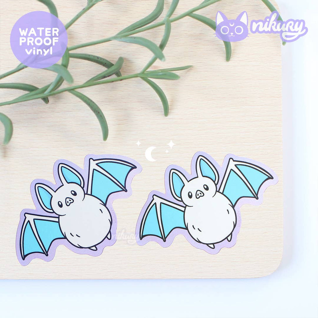 autocollant holographique chauve souris nikury 