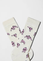 BeJapan Sumo - Chaussettes coton biologique: Blanc cassé / 36/40