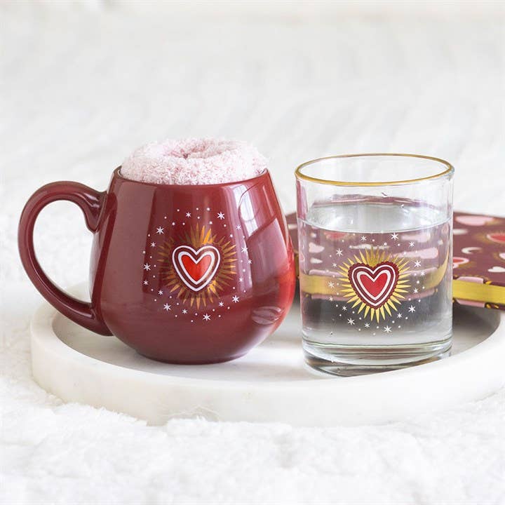 Ensemble Mug et Chaussettes Cœur Sacré