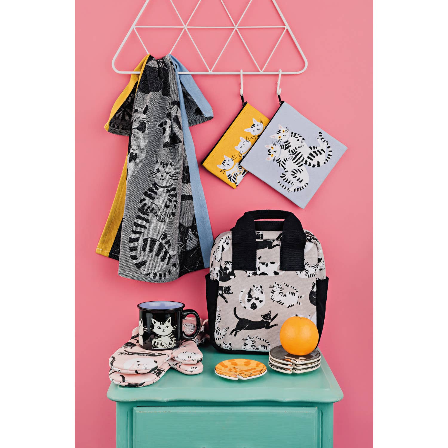 Torchon Jacquard Chats « Miaou Pour Toujours » | Oggetti di design e regali originali
