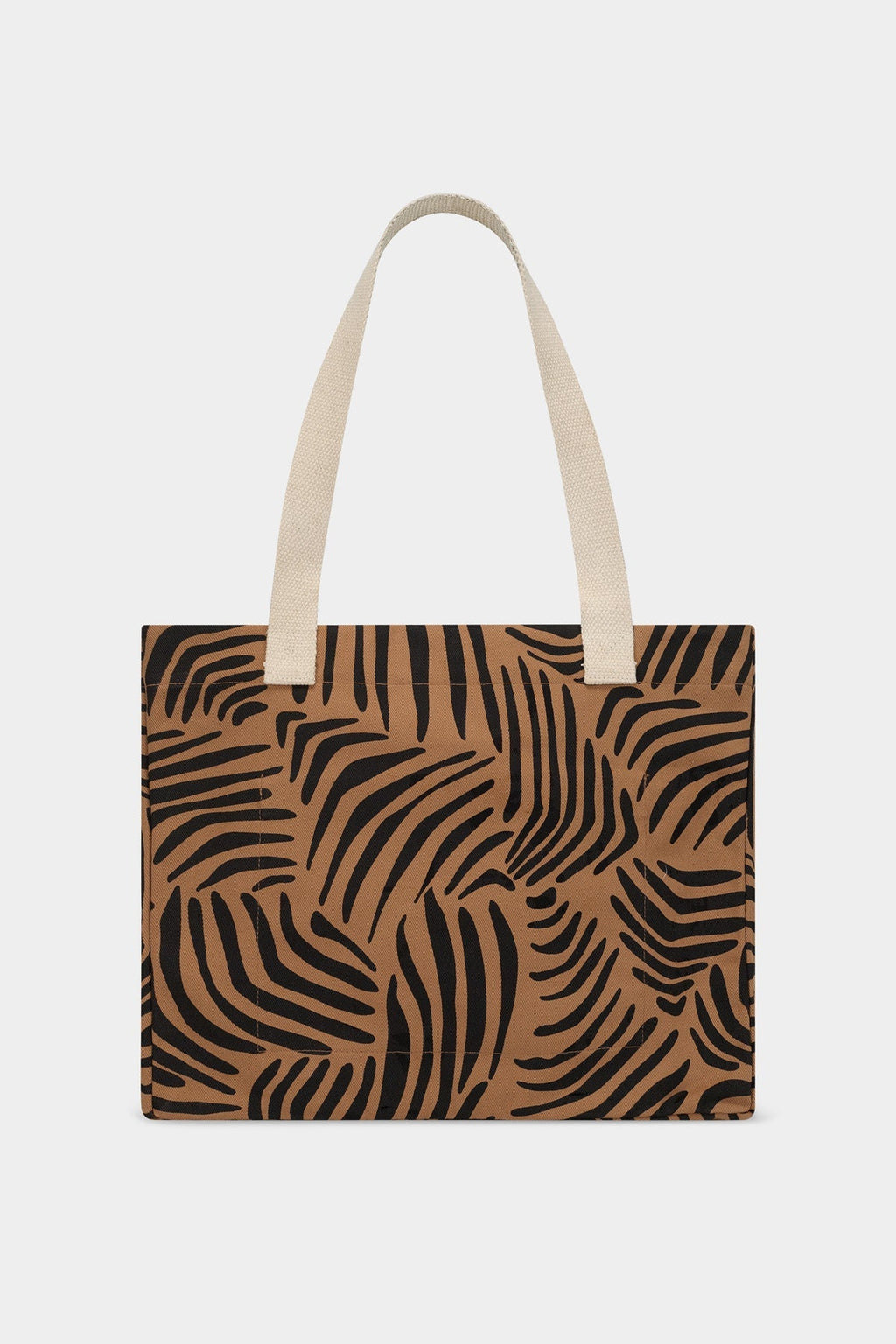 Sac cabas Claude Zèbre cannelle