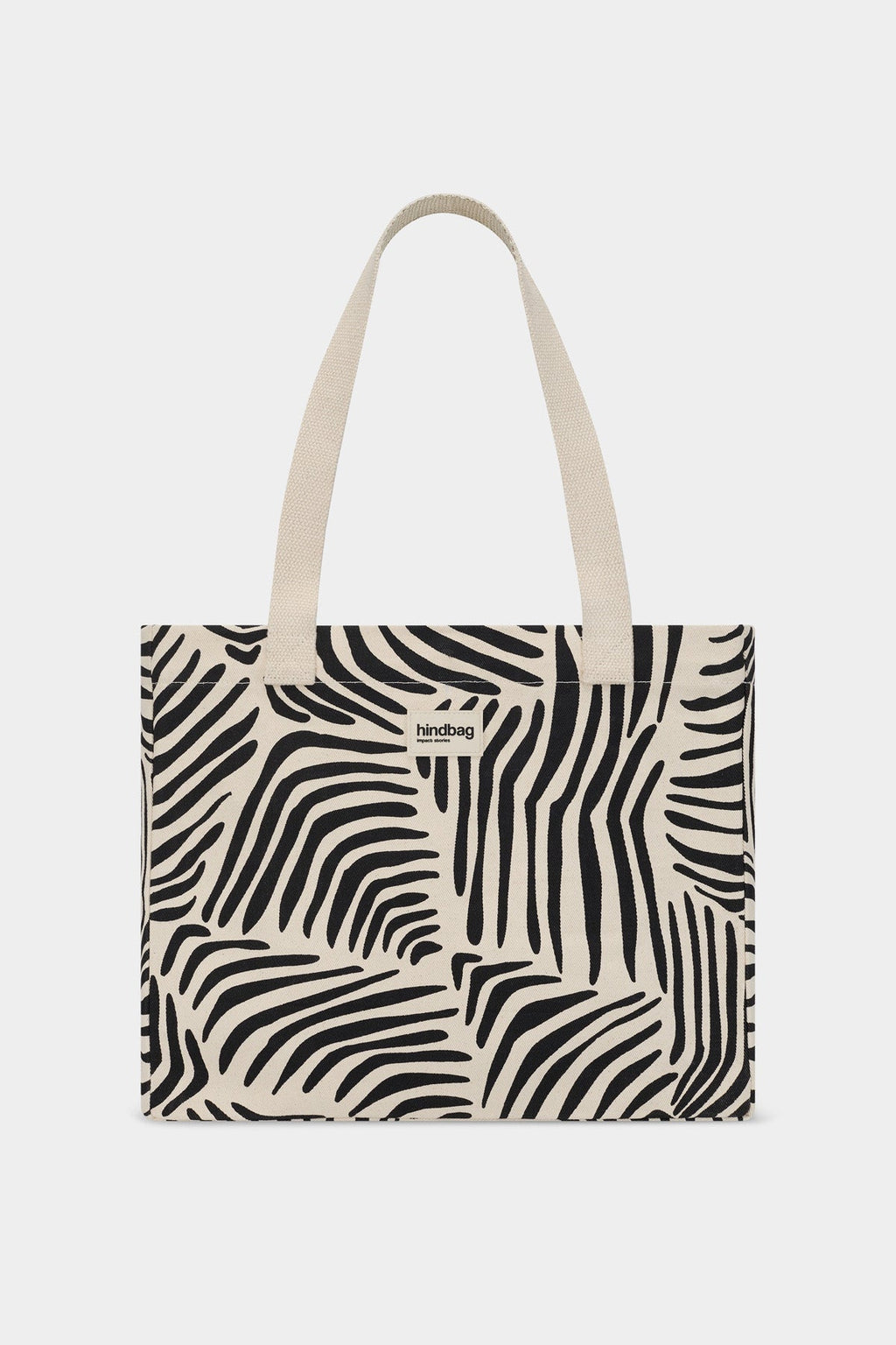 Sac cabas Claude Zèbre écru