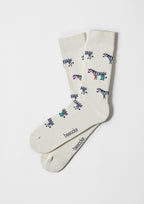 Chaussettes BeZebra Blanc Cassé – Besocks