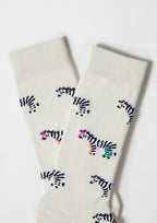 Chaussettes BeZebra Blanc Cassé