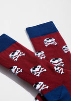 Chaussettes BeSnoopy Skull Bordeaux