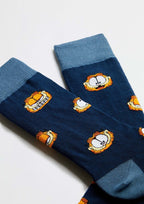 Chaussettes BeGarfield Faces Marine