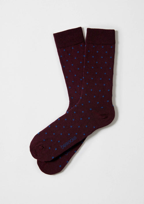 Chaussettes BeDots Burgundy – Besocks