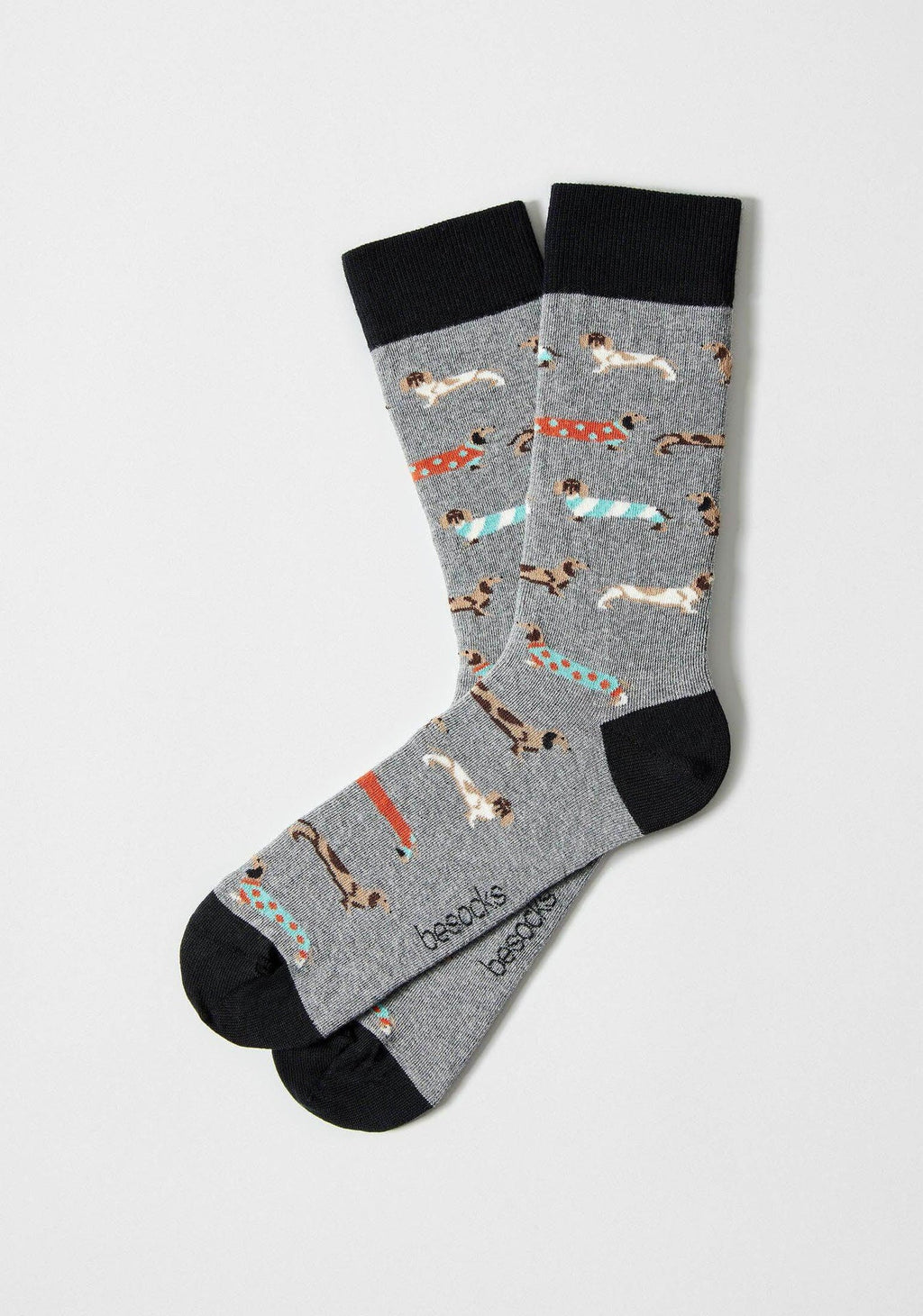 Chaussettes BePets Teckels Gris – Besocks