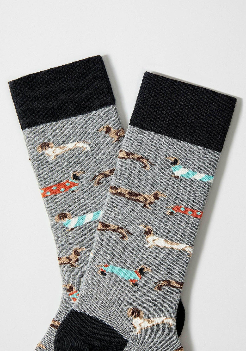 Chaussettes BePets Teckels Gris