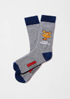 Chaussettes BeGarfield Hate Mondays Gris – Besocks
