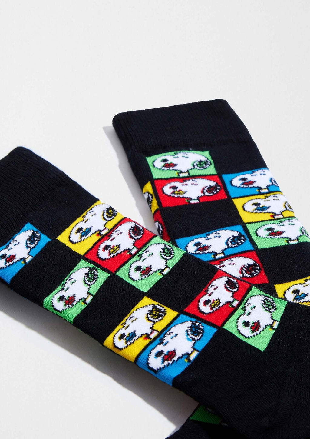 Chaussettes noires BeSnoopy Pop Art à motifs Snoopy – Besocks