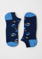 Chaussettes courtes BeSesameStreet Cookie Monster Bleu Marine