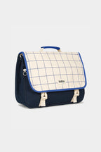 Cartable Léo Tricolore Carreaux