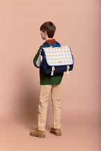 Cartable Léo Tricolore Carreaux