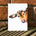 carte postale aquarelle vache kate moby 44202316