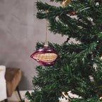 Weihnachtskugel Mund mit Zahnspange